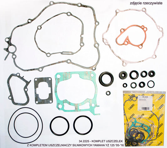 GASKET SET WITH ENGINE SEAL KIT YAMAHA YZ 125 '05-'21, ProX