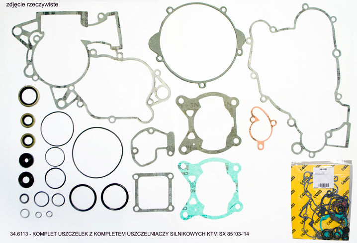 GASKET SET WITH ENGINE SEAL KIT KTM SX 85 '13-'17, HUSQVARNA TC 85 '14-'17, ProX