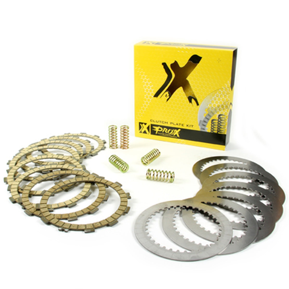 CLUTCH DISCS WITH SPACERS AND SPRINGS (COMPLETE SET) SUZUKI RM-Z 250 '05-'06; KAWASAKI KX 250F '05, ProX