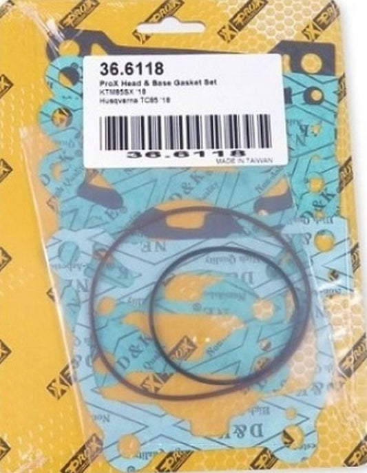 TOP-END GASKETS KTM SX 85 '18-'24, HUSQVARNA TC 85 '18-'24, GAS GAS MC 85 '21-'24 (HEAD+CYLINDER), ProX
