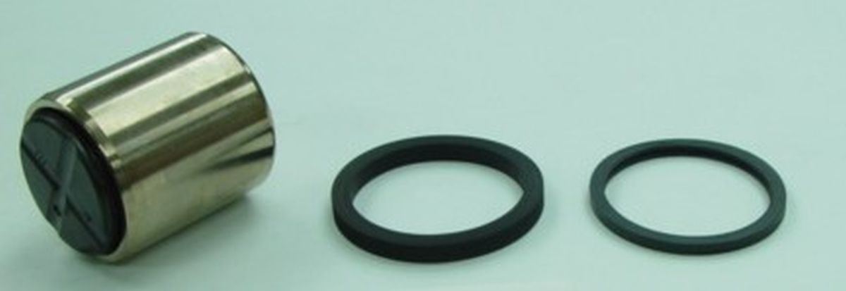 BRAKE CALIPER PISTON WITH SEALS FRONT KAWASAKI EX 250 '88-'00, 500 '87-'08, ZR 550 '91-'94, ZX 600 '87-'96, KL 650 TENGAI '90-'91 (OEM:43020-1068; 43049-1054; 43049-1055) (MADE IN JAPAN)