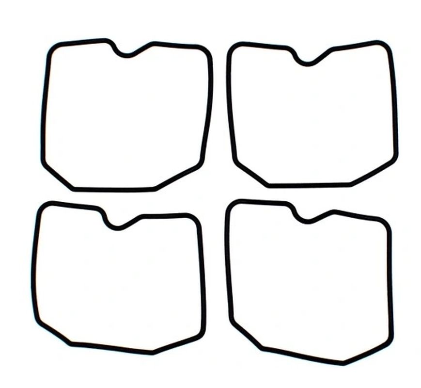 CARBURETOR FLOAT CHAMBER GASKET (4 PC.) KAWASAKI ZL 600 ELIMINATOR '86-'97, KLX 650 '90-'96, SUZUKI GSF BANDIT '95-'04, LT-A 400/500 '02-'10, TRIUMPH BONNEVILLE T100 '02-'05, TRIDENT 900 '91-'98 (MADE IN JAPAN) (Rubber VITON FLUOROCARBON)
